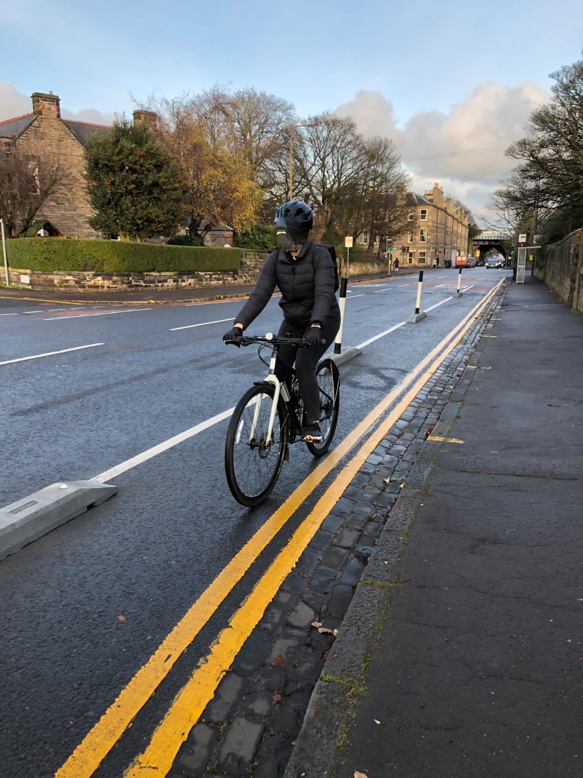 cyclist on street