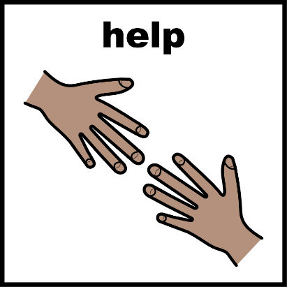 the word 'hand' above two hands reaching out to each other