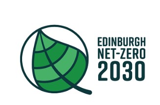 Edinburgh Net-Zero 2030 leaf logo